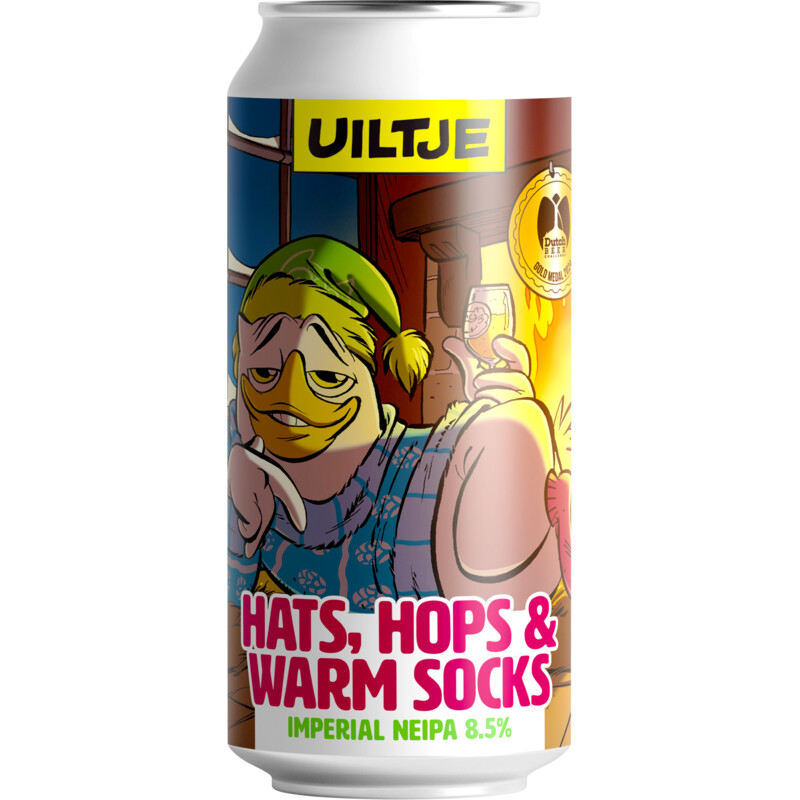 Een afbeelding van Uiltje Brewing Hats,hops & warm socks