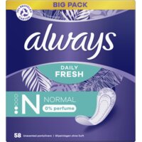 Een afbeelding van Always Fresh normal 0% perfume inlegkruisje