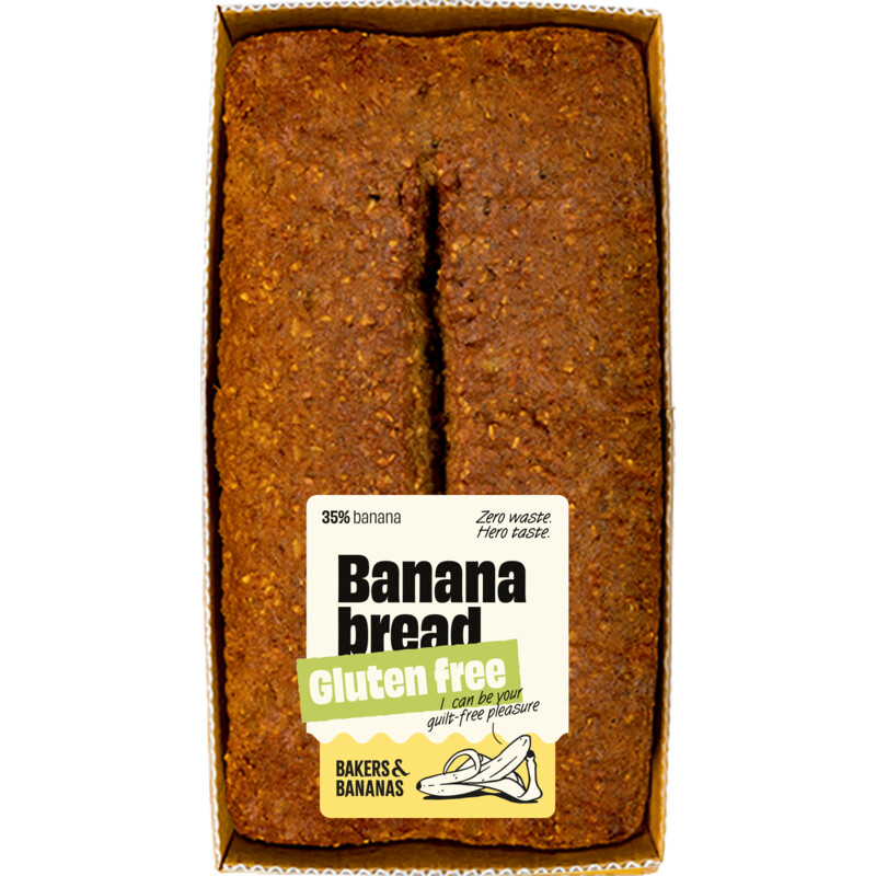 Een afbeelding van Bakers & Bananas Bananenbrood glutenvrij