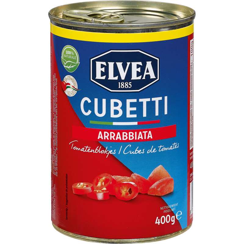 Een afbeelding van Elvea Cubetti arrabbiata bel