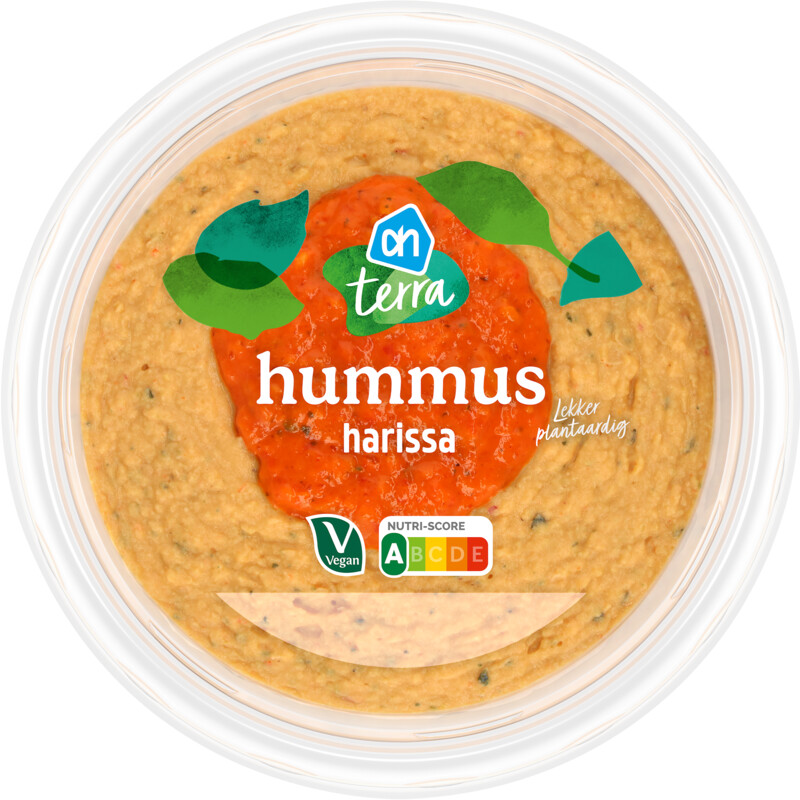 Een afbeelding van AH Terra Plantaardig hummus harissa
