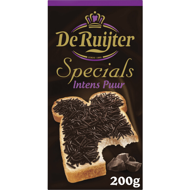 Een afbeelding van De Ruijter Specials hagelslag intens puur