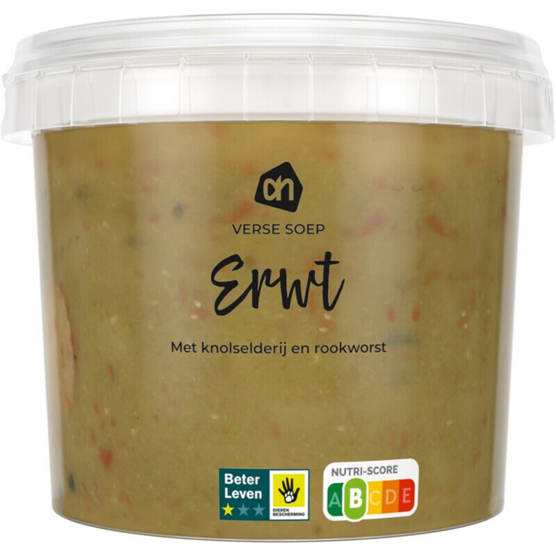Een afbeelding van AH Verse soep erwt