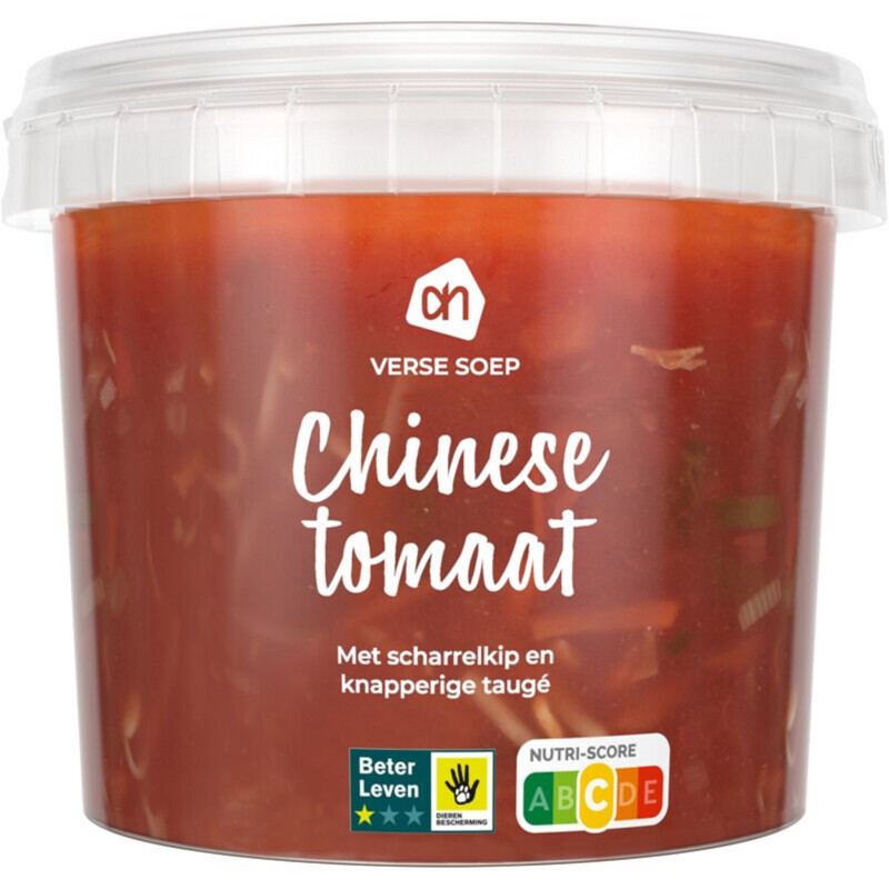 Een afbeelding van AH Verse soep Chinese tomaat