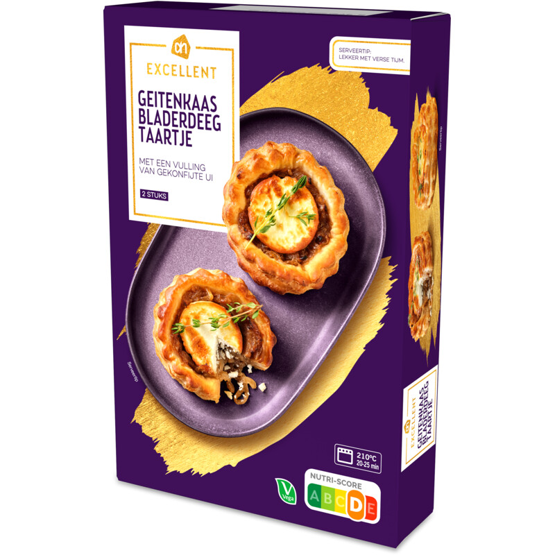 Een afbeelding van AH Excellent Geitenkaas bladerdeeg taartje