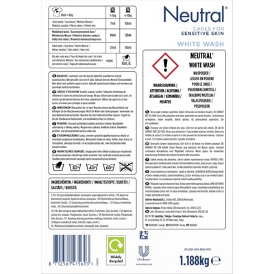 pdp-image-Neutral Parfumvrij waspoeder witte was