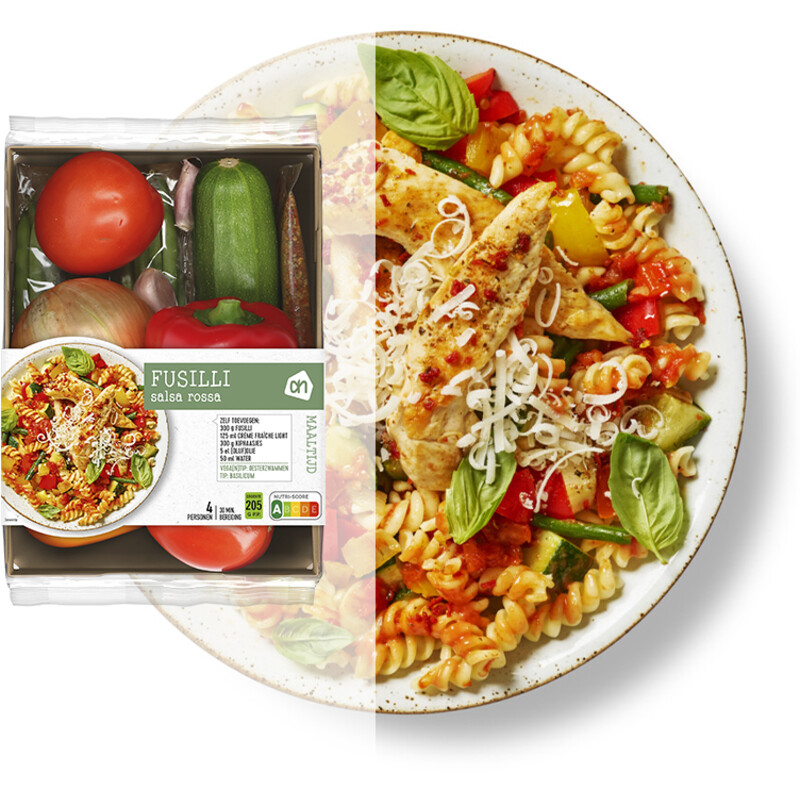 Een afbeelding van AH Fusilli Salsa Rossa Verspakket