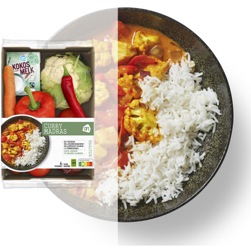 Een afbeelding van AH Curry Madras Verspakket