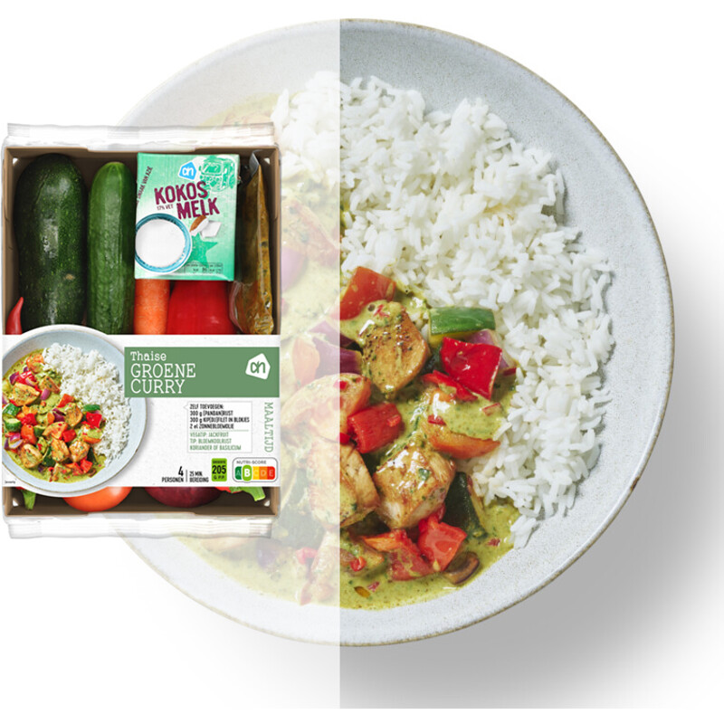 Een afbeelding van AH Thaise Groene Curry Verspakket