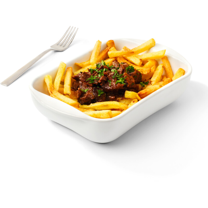 Een afbeelding van AH Oven & airfryer loaded fries stoofvlees