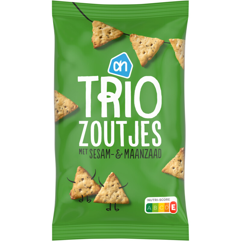 Een afbeelding van AH Trio zoutjes sesam- & maanzaad