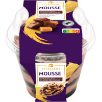 Een afbeelding van AH Excellent Mousse chocolate fudge brownie