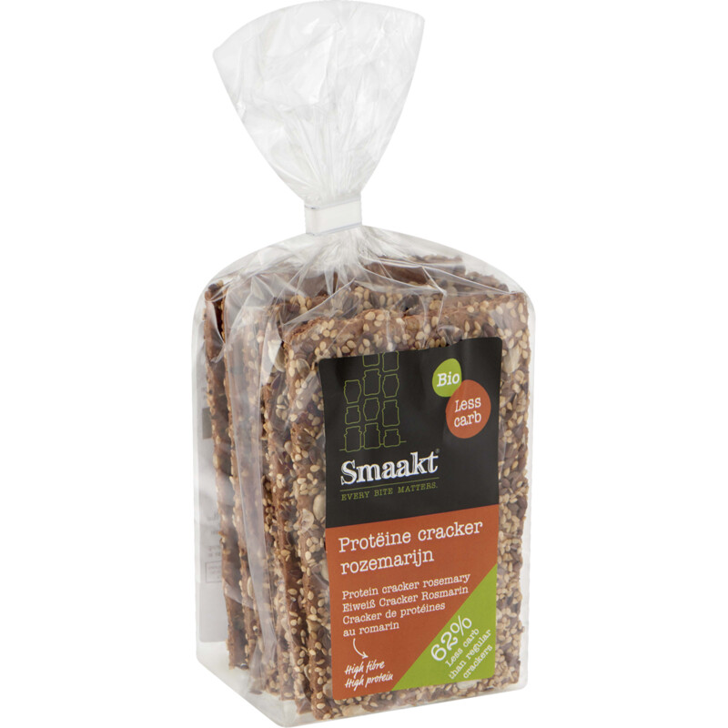 Een afbeelding van Smaakt Proteïne cracker rozemarijn