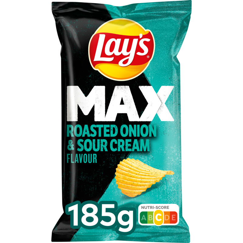 Een afbeelding van Lay's Max roasted onion & sour cream