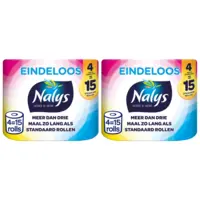 Nalys Eindeloos toiletpapier 4=15 rol 2-pack