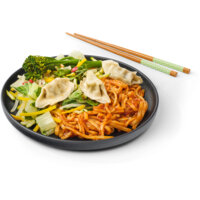 Een afbeelding van AH Terra Plantaardig stoommaaltijd gyoza bowl