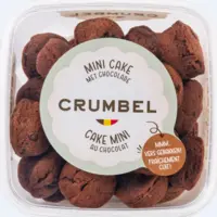 Crumbel Mini cakes met chocolade bel