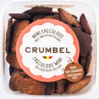 Crumbel Mini speculoos met melk chocolade bel