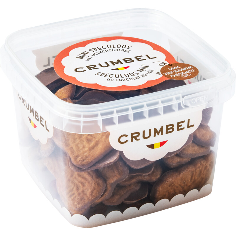 Een afbeelding van Crumbel Mini speculoos met melk chocolade bel