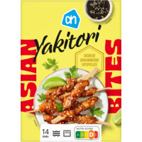 Een afbeelding van AH Wereldse hapjes yakitori kipspiesjes