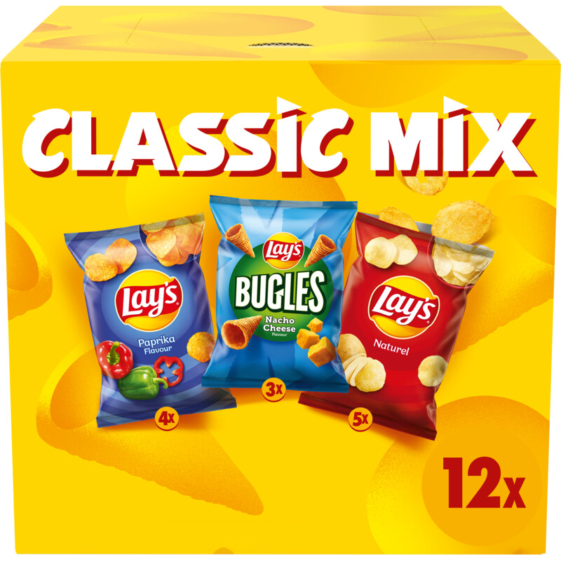 Een afbeelding van Lay's Classic mix 12-pack
