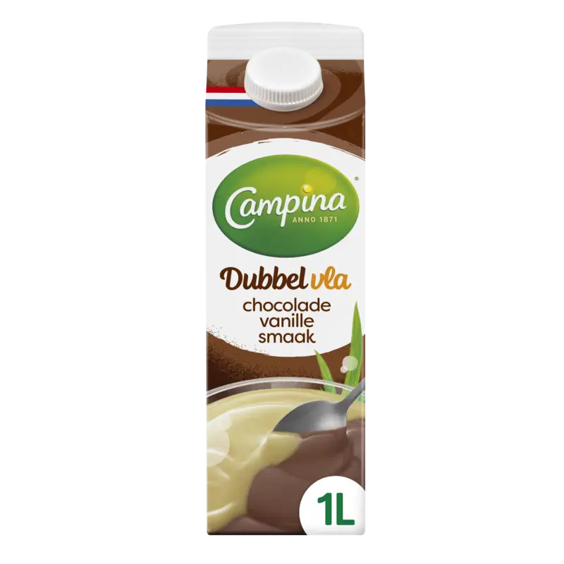 Campina Dubbelvla chocolade vanille smaak