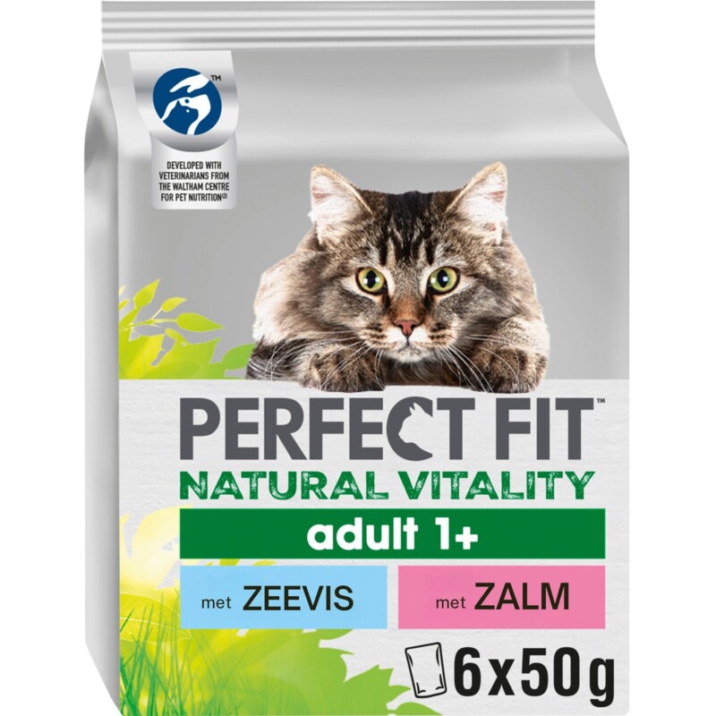 Een afbeelding van Perfect fit Natural vitality met zalm oceaanvis