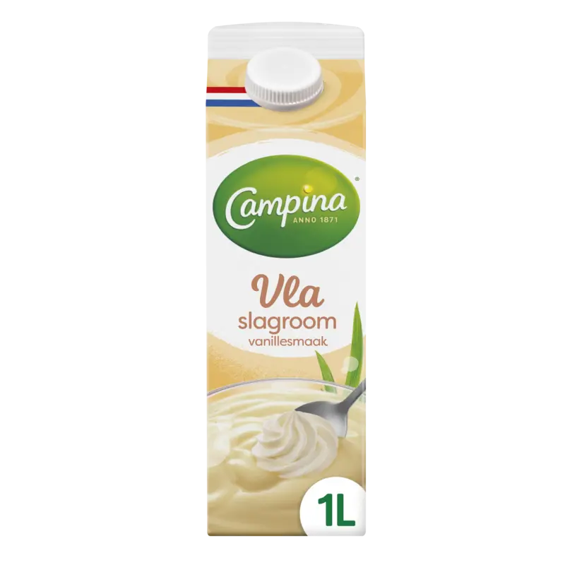 Campina Vla slagroom vanille smaak