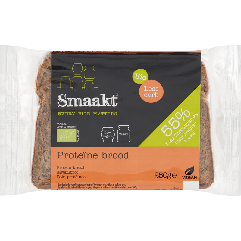 Smaakt Proteine brood less carb