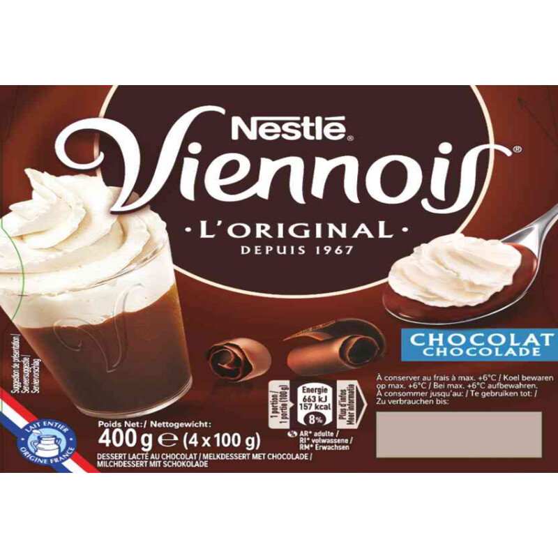 Nestlé Viennois chocolade bel