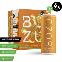 Bozu Hard iced tea peach 4-pack