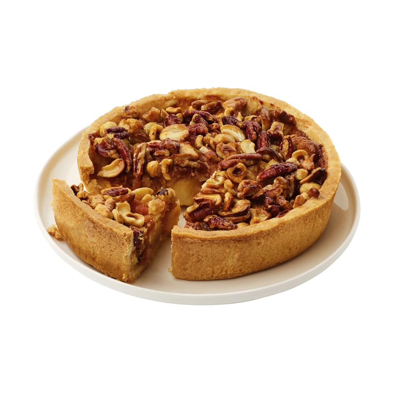 Appelstoofperen noten taart