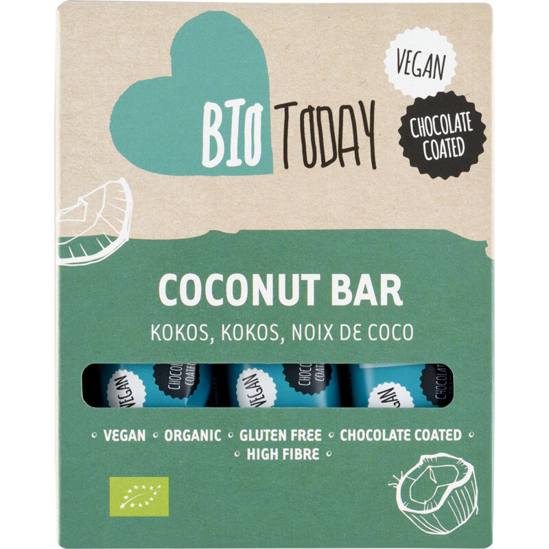 Een afbeelding van BioToday Vegan choco bar kokos