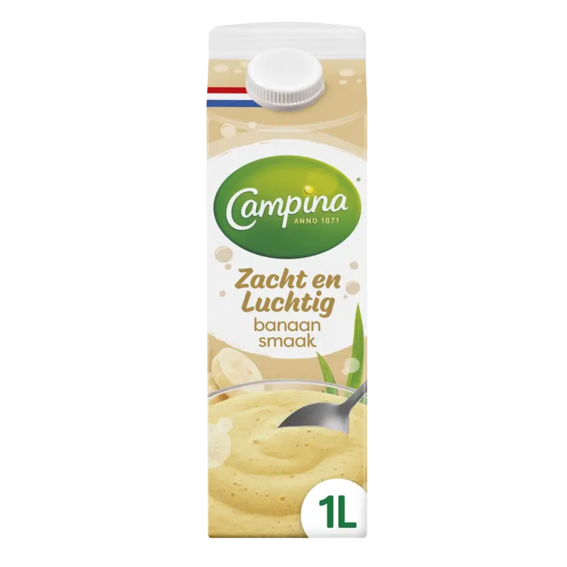 Campina Zacht en luchtig banaansmaak