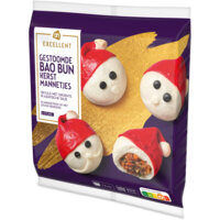 Een afbeelding van AH Excellent Gestoomde bao bun kerstmannetjes