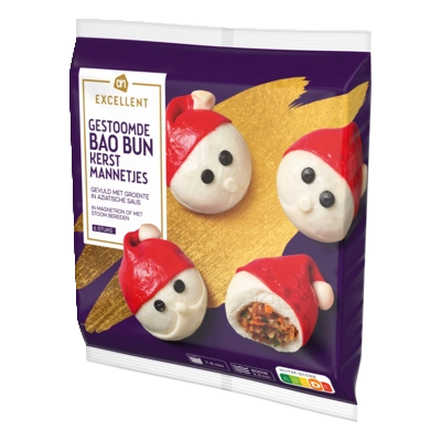 pdp-image-AH Excellent Gestoomde bao bun kerstmannetjes