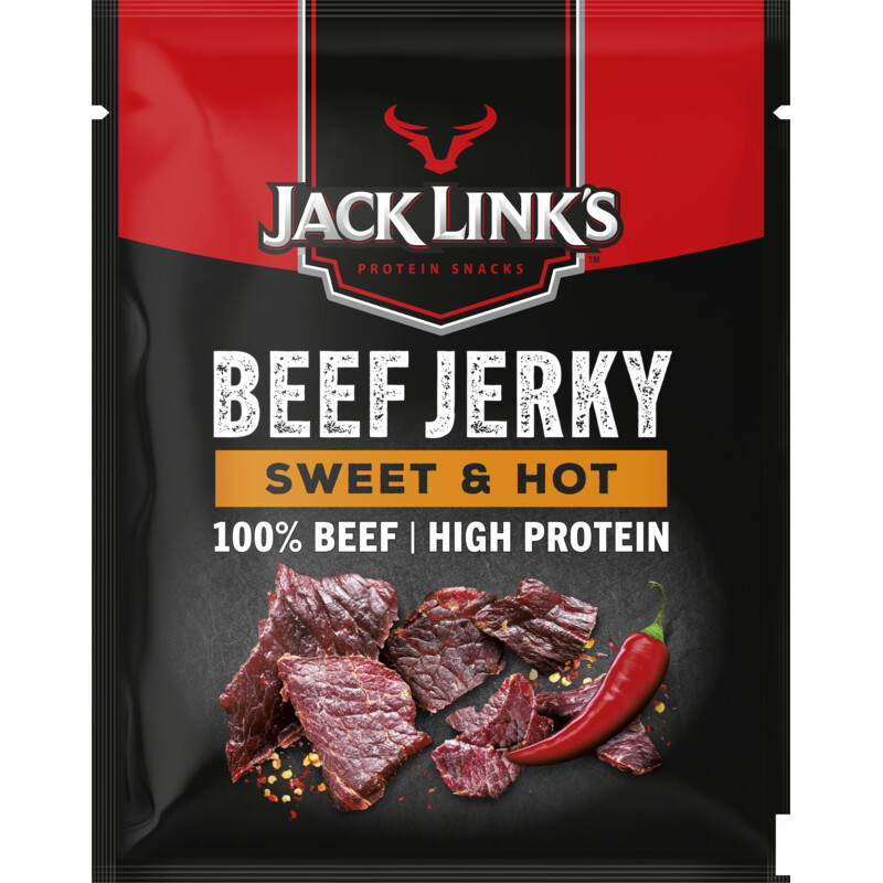 Een afbeelding van Jack Link's Beef jerky sweet & hot