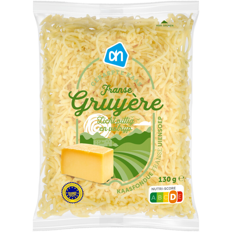 Een afbeelding van AH Franse gruyere geraspt