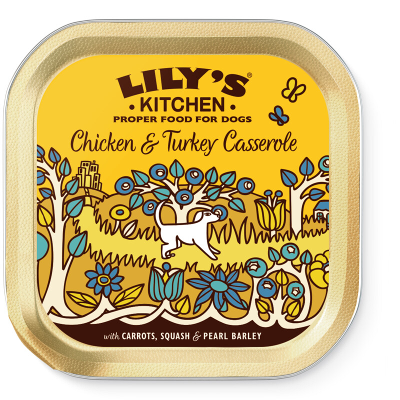 Een afbeelding van Lily's Kitchen Kip en kalkoen casserole