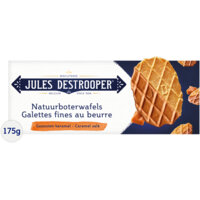Een afbeelding van Jules Destrooper Natuurboterwafels gezouten karamel