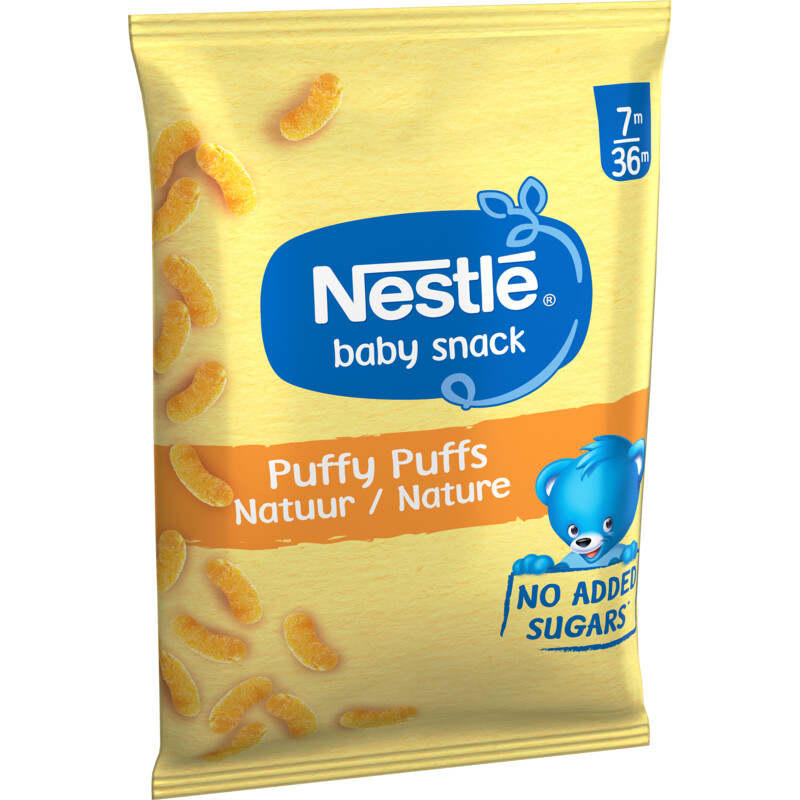 Een afbeelding van Nestlé Baby snack puffy puffs naturel 7m+