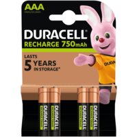 Een afbeelding van Duracell Rechargeable AAA-batterijen 750 mAh