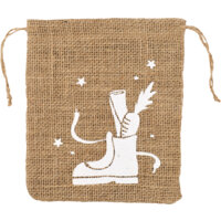 Afbeelding van Hoomark Cadeautas jute schoen