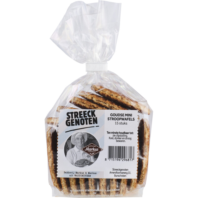 Een afbeelding van Streeckgenoten Stroopwafels mini