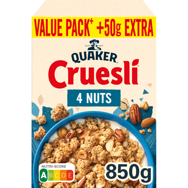 Een afbeelding van Quaker Cruesli 4 nuts