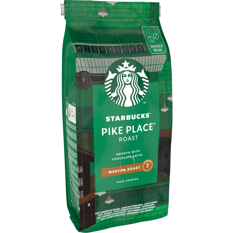 Een afbeelding van Starbucks Pike place medium roast koffiebonen