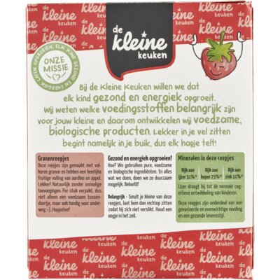pdp-image-De Kleine Keuken Biologische granenreepjes aardbei 18m+