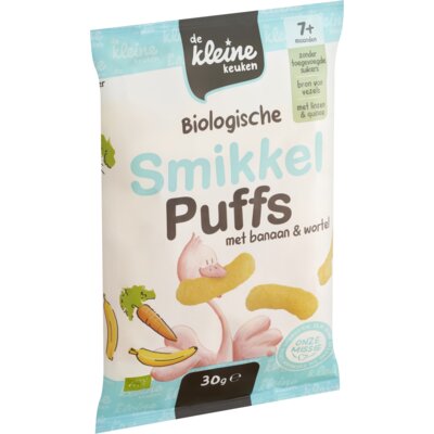 pdp-image-De Kleine Keuken Smikkel puffs met banaan & wortel 7m+