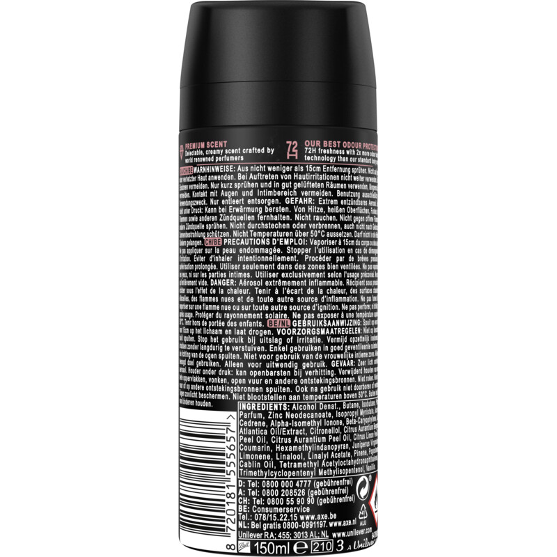 Een afbeelding van Axe Cocoa velvet deodorant bodyspray