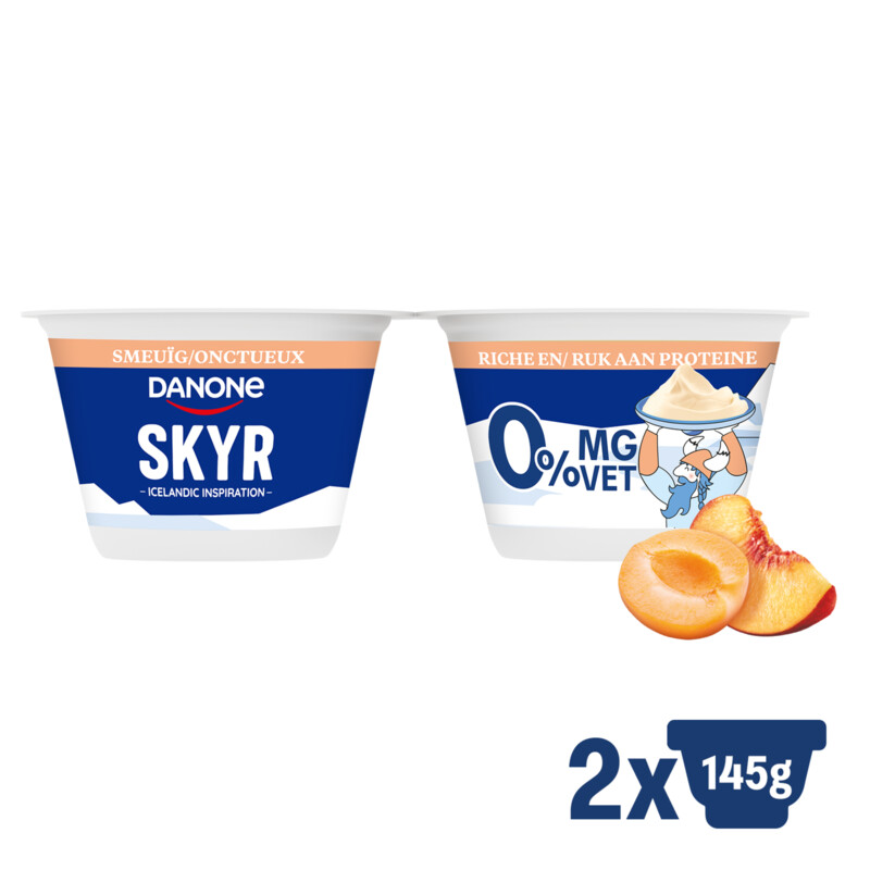 Een afbeelding van Danone Skyr smeuïg perzik abrikoos bel